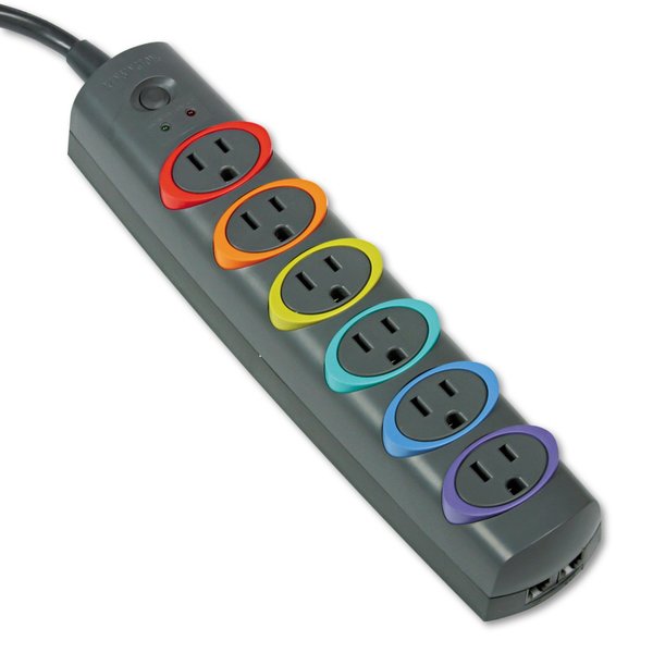 Kensington Strip Surge Protector, 6 Outlets K62147US